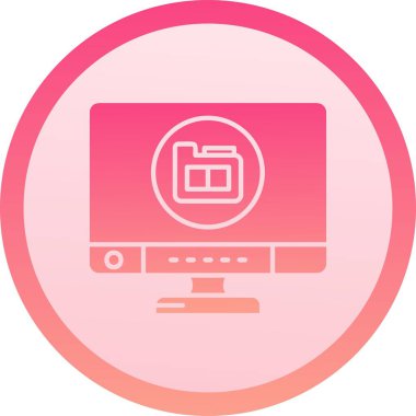 vektör lcd simgesi illüstrasyonu