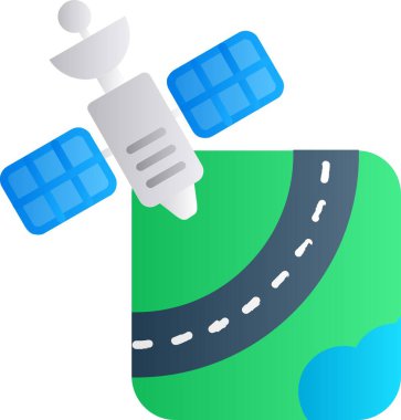 Yol simgesi, vektör illüstrasyonu