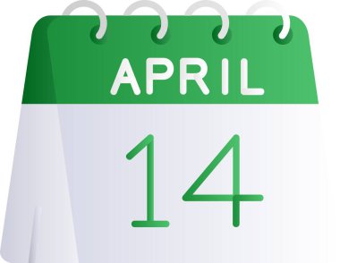 14 Nisan - Gün simgesi - Takvim