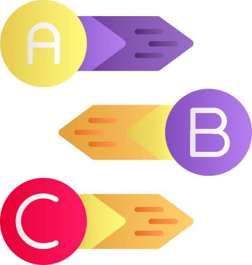 Beyaz arkaplanda izole edilmiş renkli kalem simgesi. Kalem işareti. Okul ve eğitim okulu yazarlığı sembolü. Renkli düz stil. vektör.