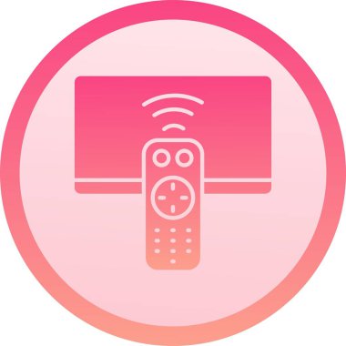 güzel uzaktan kontrol çizgisi vektör simgesi