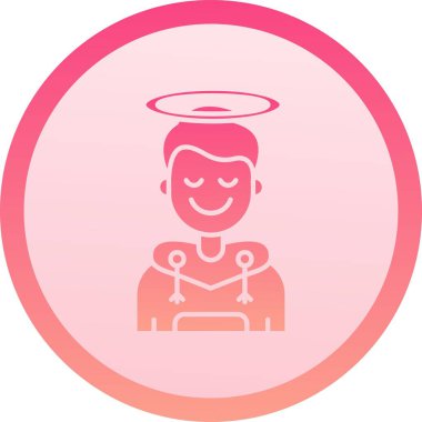 Resim şeytan simgesi, renk vektörü