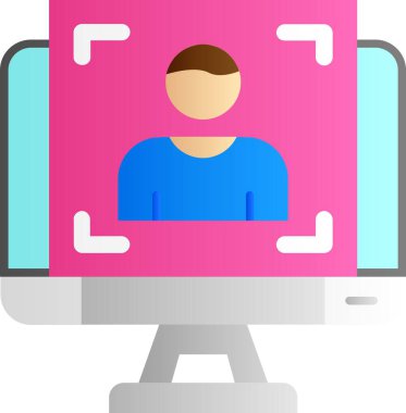 çevrimiçi video konferansı simgesi