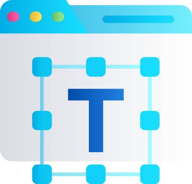 Geometrik şekilli t harfi logo tasarımı, vektör illüstrasyonu