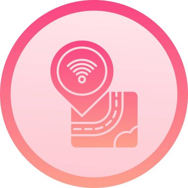 Wifi simgesi, vektör illüstrasyonu