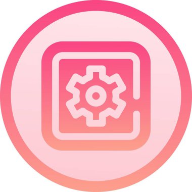 Güzel Ayarlar vektör satırı simgesi