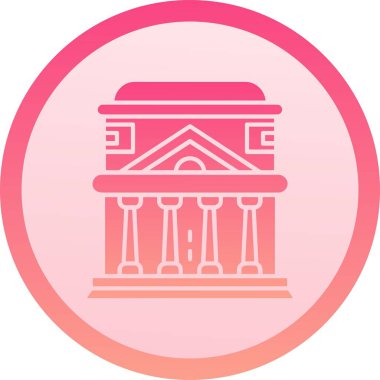 Benzersiz sütun vektörü simgesi