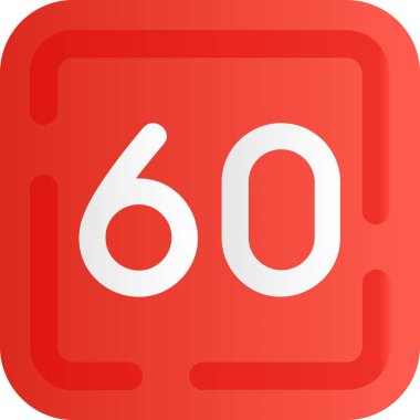 Moda tarzında 6 numara simgesi izole edildi