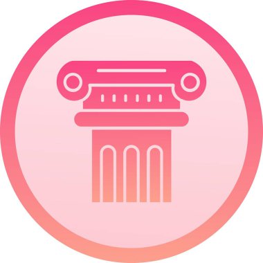 Güzel Sütun Vektörü Kabartma Simgesi