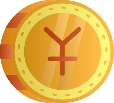 para para birimi simgesi, vektör çizim