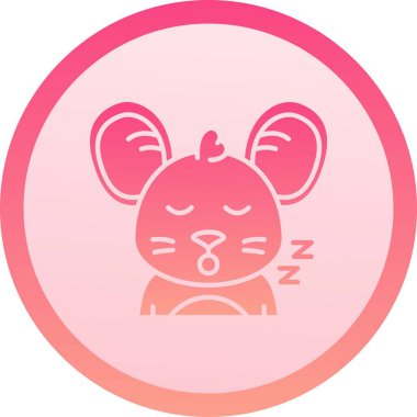 Moda tasarım tarzında uyku maskesi simgesi. Beyaz arka planda izole edilmiş yumuşak uyku oyuncağı. Gece uykusu vektör simgesi. ve modern basit düz vektör illüstrasyonu,