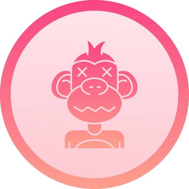 Kalbi olan güzel maymun kafası. ph.