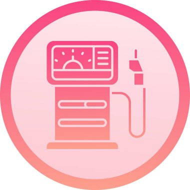 Benzersiz gaz ısıtıcı vektör çizgisi simgesi