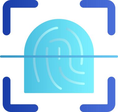 Parmak izi simge tasarlamak vektör