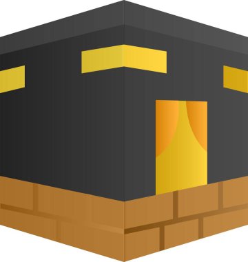 Bina simgesi. Web için ev vektör simgesinin karikatür çizimi