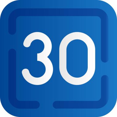 Bir takvim simgesinin vektör illüstrasyonu