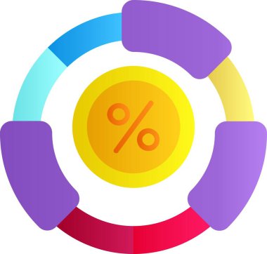 Pasta çizelgesi simgesi, izometrik vektör