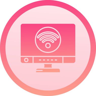 güzel wifi kablosuz vektör simgesi