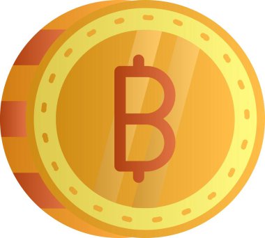 bitcoins simgesi, çizgi film biçimi
