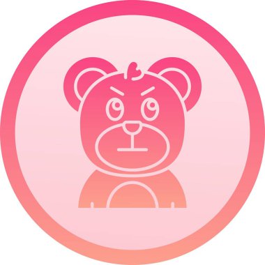 Eşsiz Ayı Vektörü Kabartma Simgesi