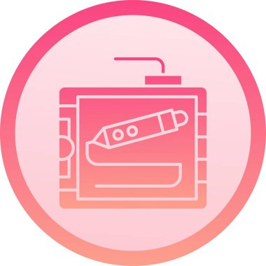 Benzersiz Kamera Vektörü Kabartma Simgesi