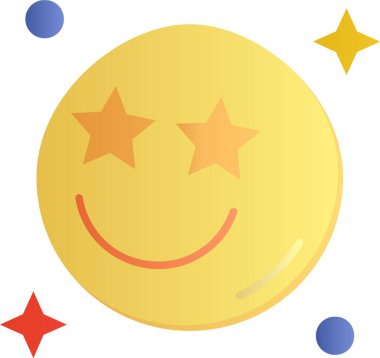 Gülümseme ikonu. vektör illüstrasyonu