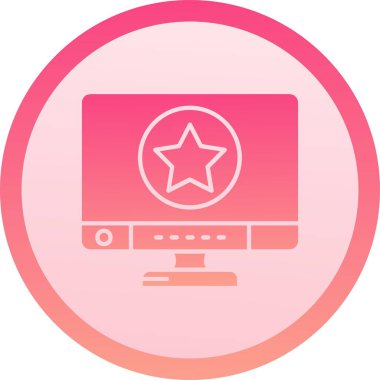 güzel yıldız vektör simgesi işareti