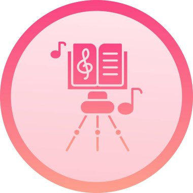 Vektör müzik simgesi illüstrasyonu