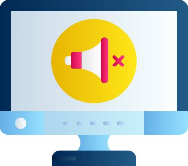 ses simgesi, vektör illüstrasyonu