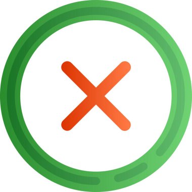 çapraz simge vektörü yok