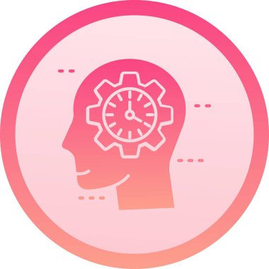 beyin simgesi tasarımı vektör çizimi