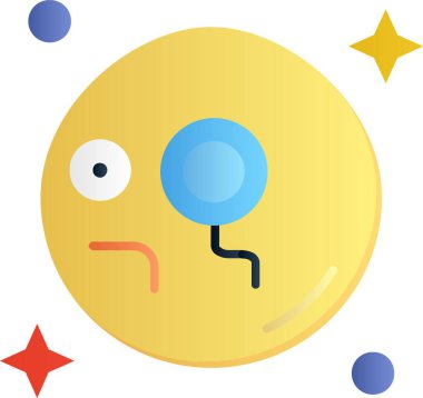 Emoji simgesi, emoji, vektör illüstrasyonu