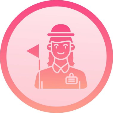 Benzersiz erkek vektör çizgisi simgesi