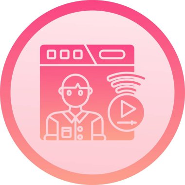 Bir radyo oynatıcısının vektör illüstrasyonu