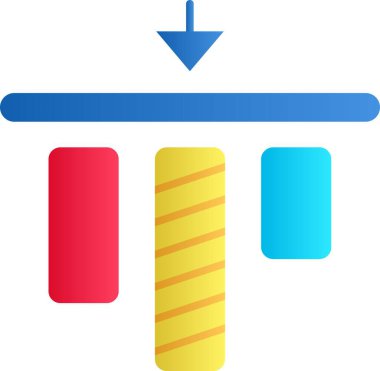 ok vektör simgesi, basit tasarım illüstrasyonu