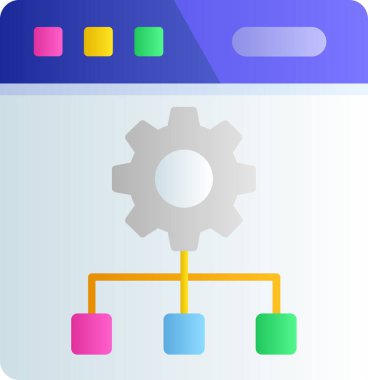 seo modern simgesinin vektör illüstrasyonu