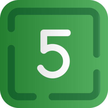 Moda tarzında beş numaralı simge