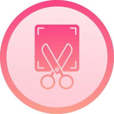 Makas simgesi, vektör illüstrasyonu