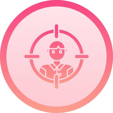 Güvenlik şapkası vektör simgesi olan eşsiz bir adam.