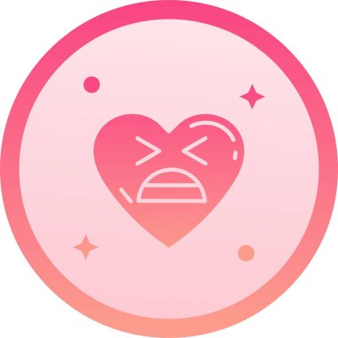 Kalp simgesinin vektör illüstrasyonu