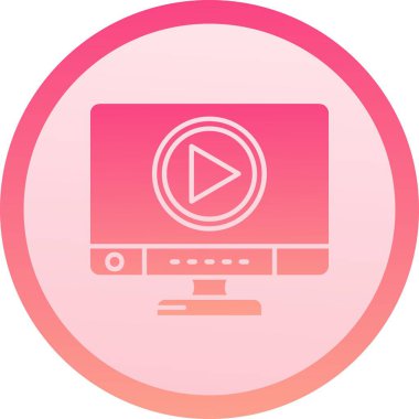 vektör lcd simgesi illüstrasyonu
