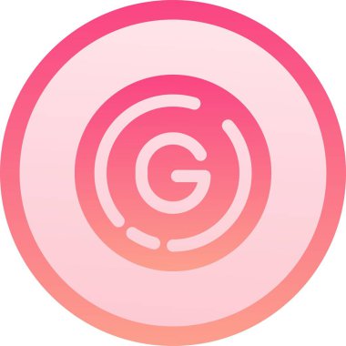 Benzersiz spiral simgesi, çizgi film tarzı