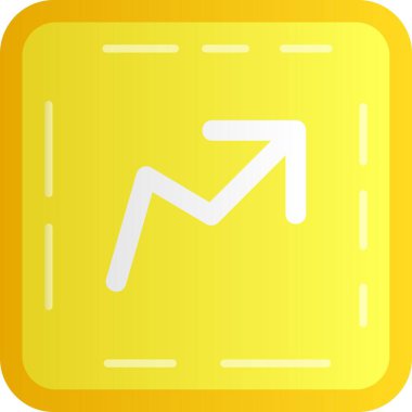 Sarı bir simgenin vektör illüstrasyonu