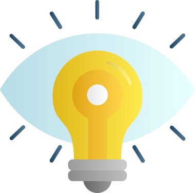 Göz. Web simgesi basit illüstrasyon