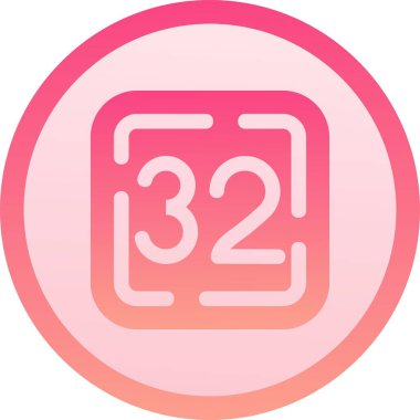 3d vektörü simgesi, basit illüstrasyon