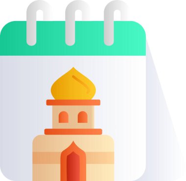 Takvim simgesi, vektör çizimi