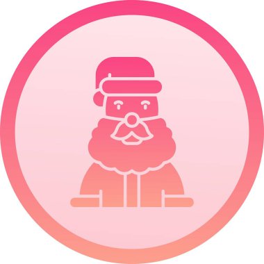 Benzersiz Noel Baba vektör simgesi