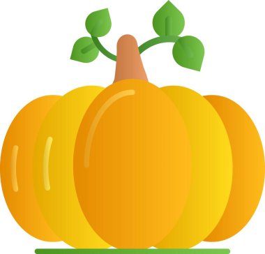 Yaprak ikonlu balkabağı, çizgi film tarzı