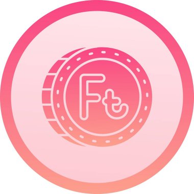 eşsiz sikke vektör çizgisi simgesi