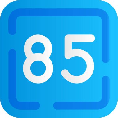 Bir 9 sayı simgesinin vektör illüstrasyonu